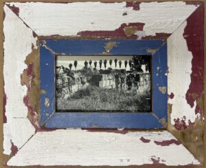 Reclaimed wood frame for picture size A6 Rectangle 1080