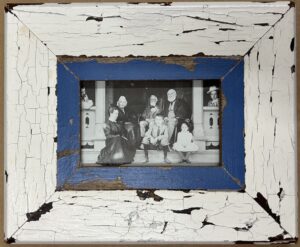 Reclaimed wood frame for picture size A6 Rectangle 1095
