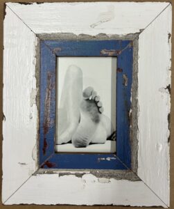 Reclaimed wood frame for picture size A6 Rectangle 1116