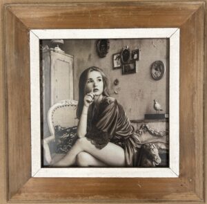 Reclaimed wood frame for picture size A3 Square 1283