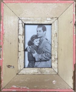 Reclaimed wood frame for picture size A6 Rectangle 1600