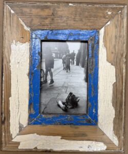 Reclaimed wood frame for picture size A6 Rectangle 1603