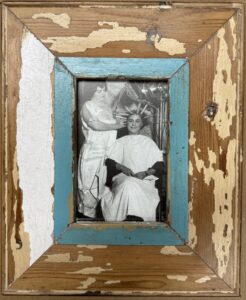 Reclaimed wood frame for picture size A6 Rectangle 1617