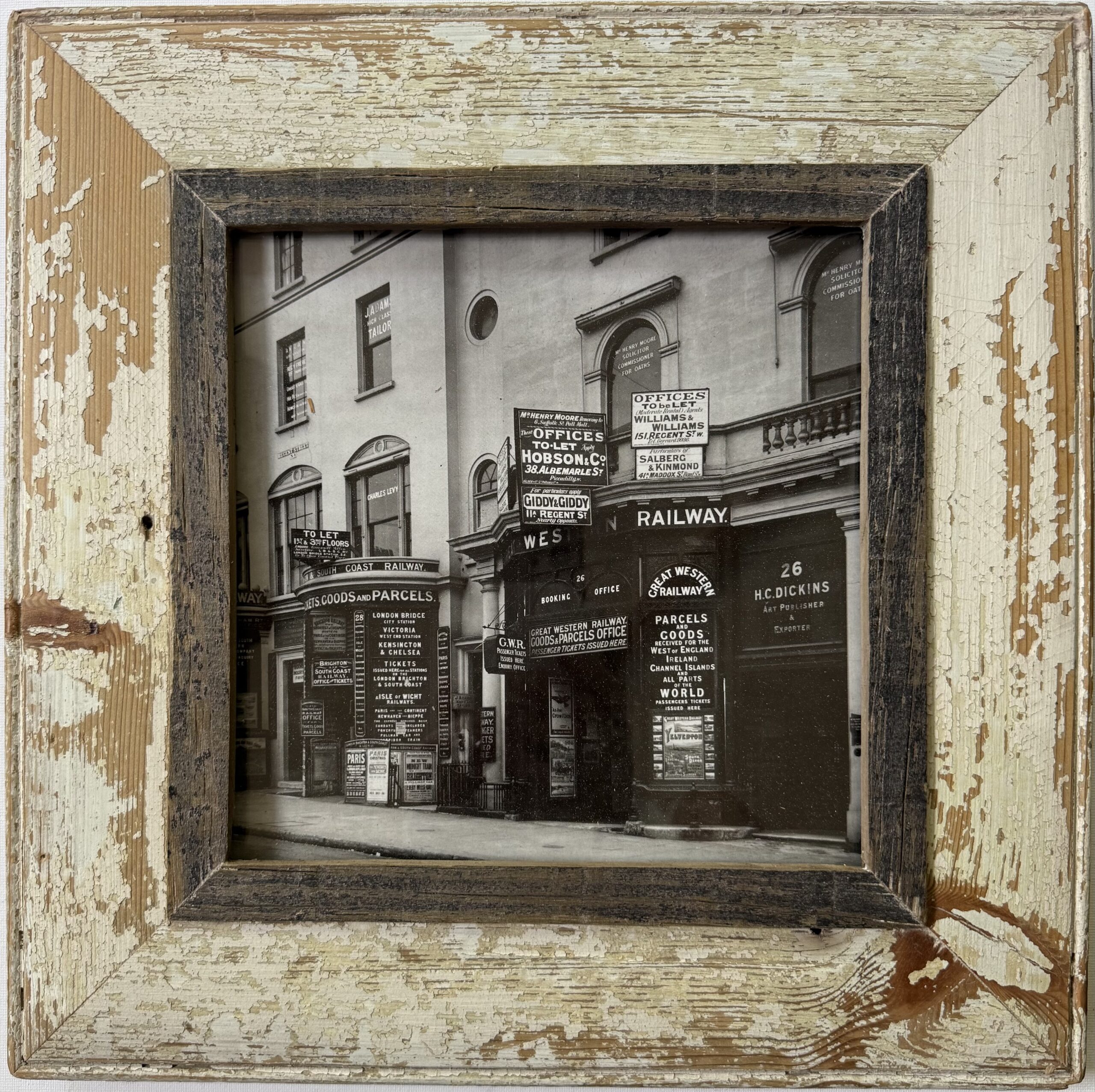 IMG_2672 Reclaimed wood frame for picture size A4 Square 1727