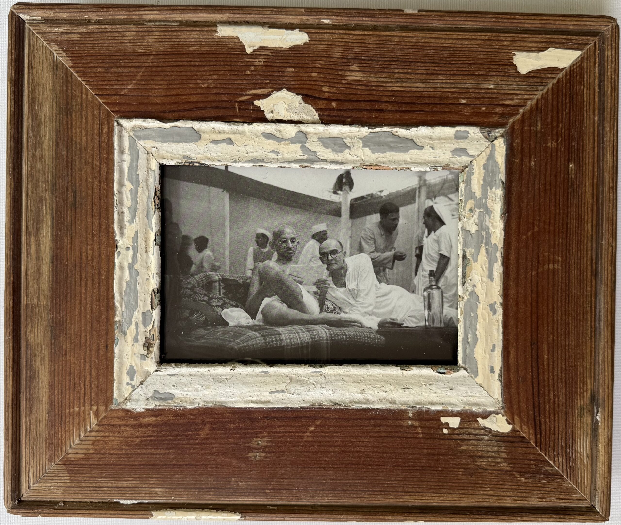 Reclaimed wood frame for picture size A6 Rectangle 1733