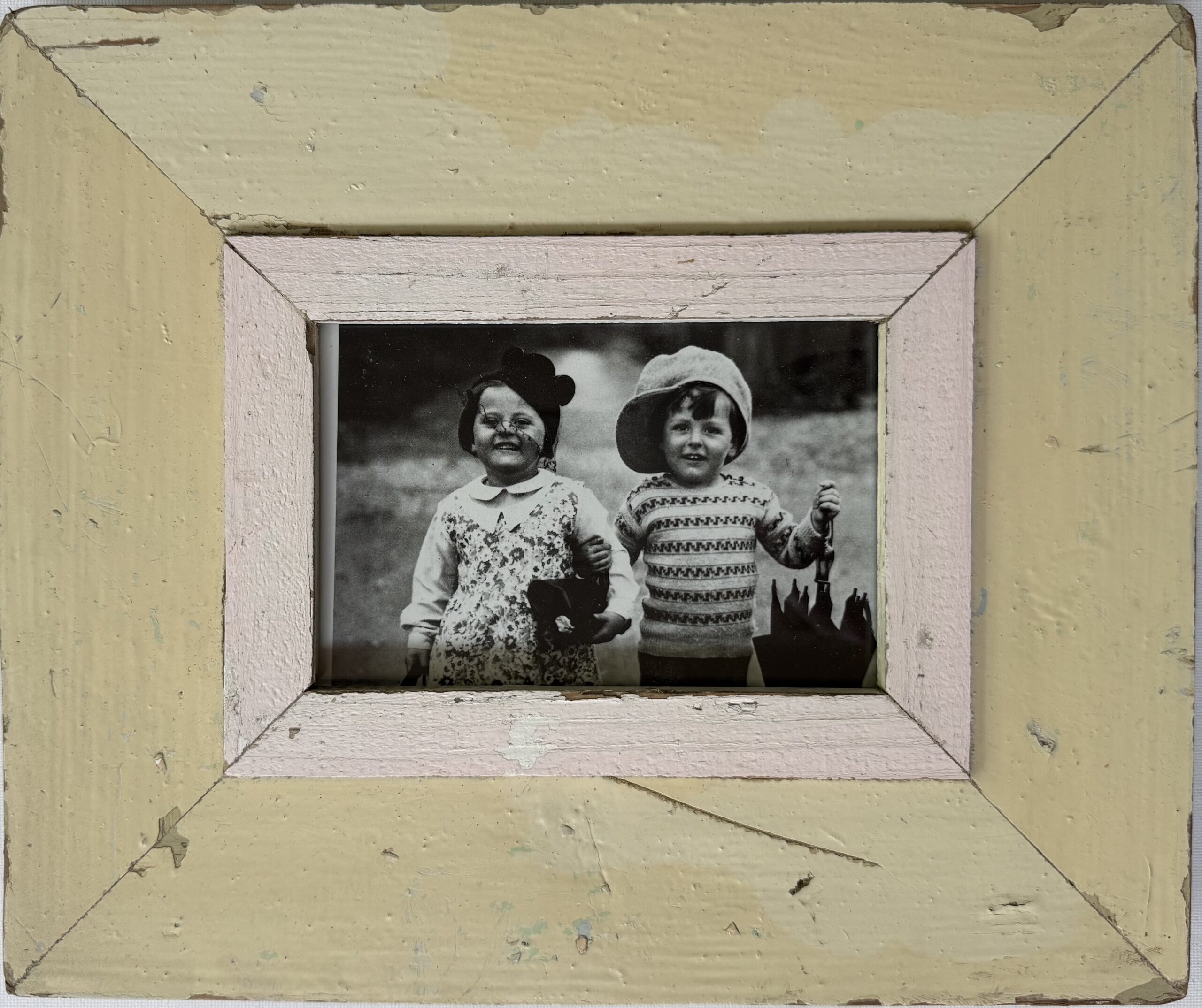 Reclaimed wood frame for picture size A6 Rectangle 1737