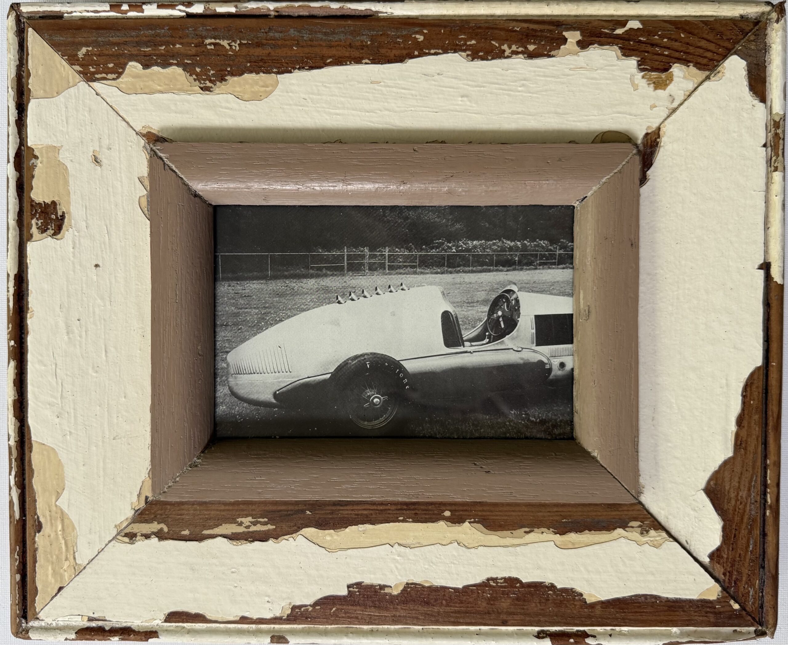 Reclaimed wood frame for picture size A6 Rectangle 1740