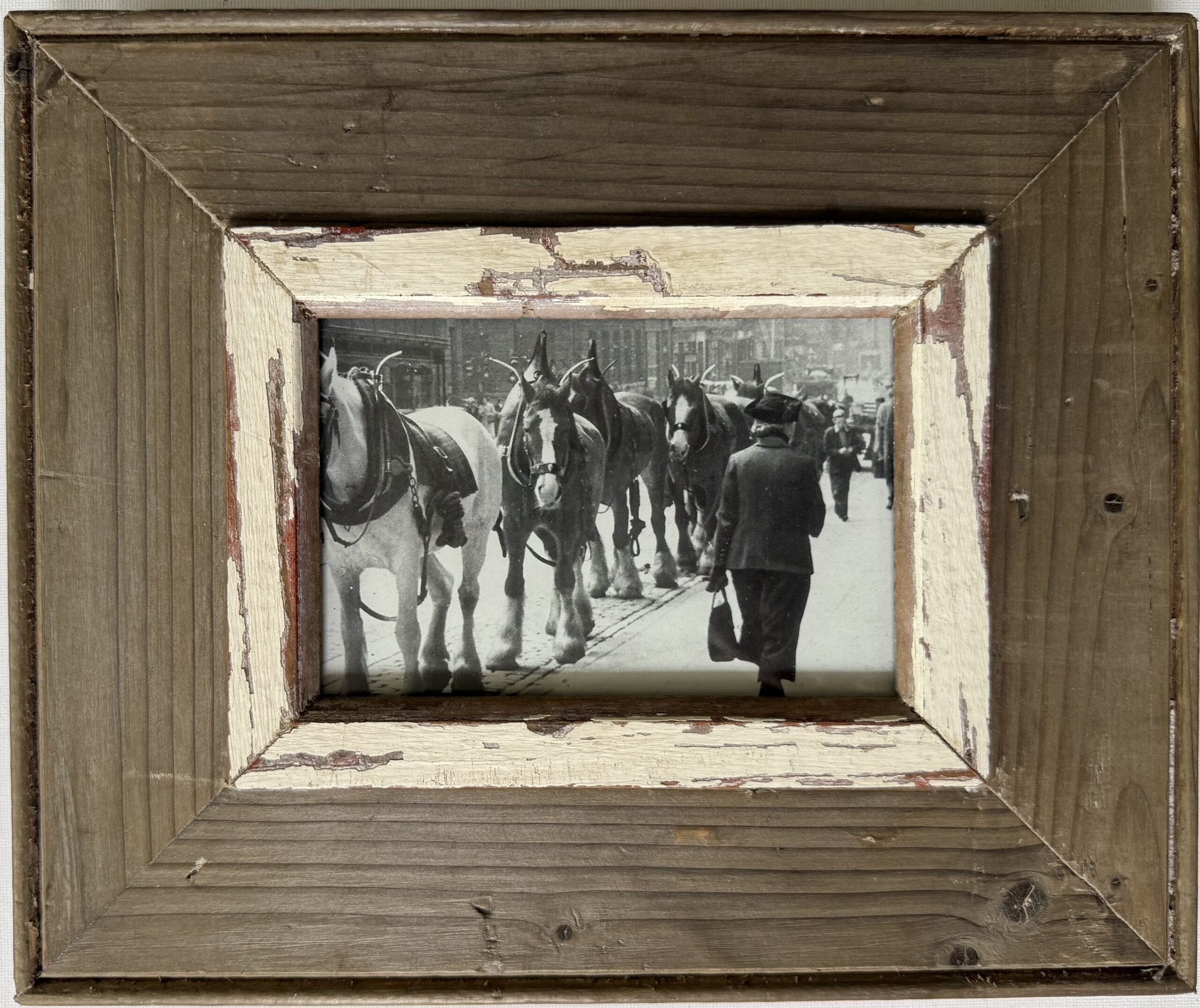 Reclaimed wood frame for picture size A6 Rectangle 1743