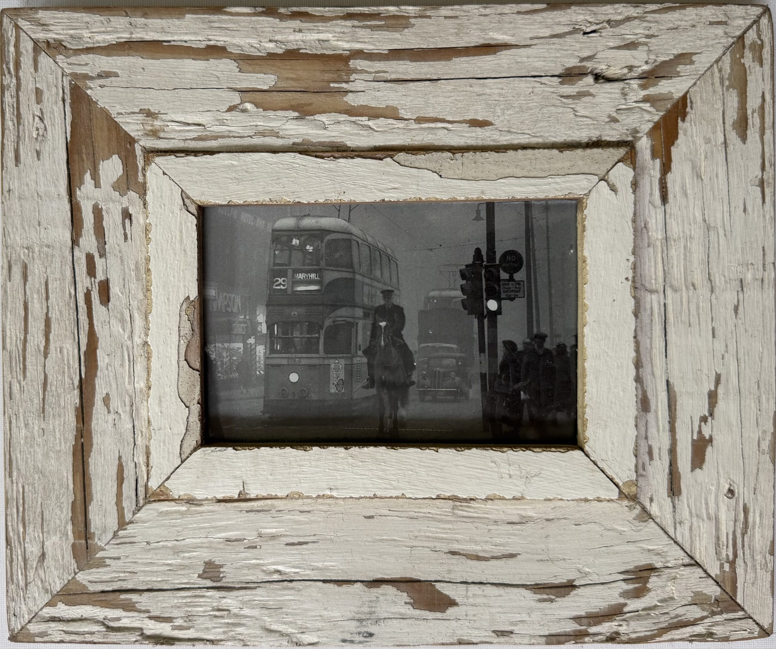 Reclaimed wood frame for picture size A6 Rectangle 1744