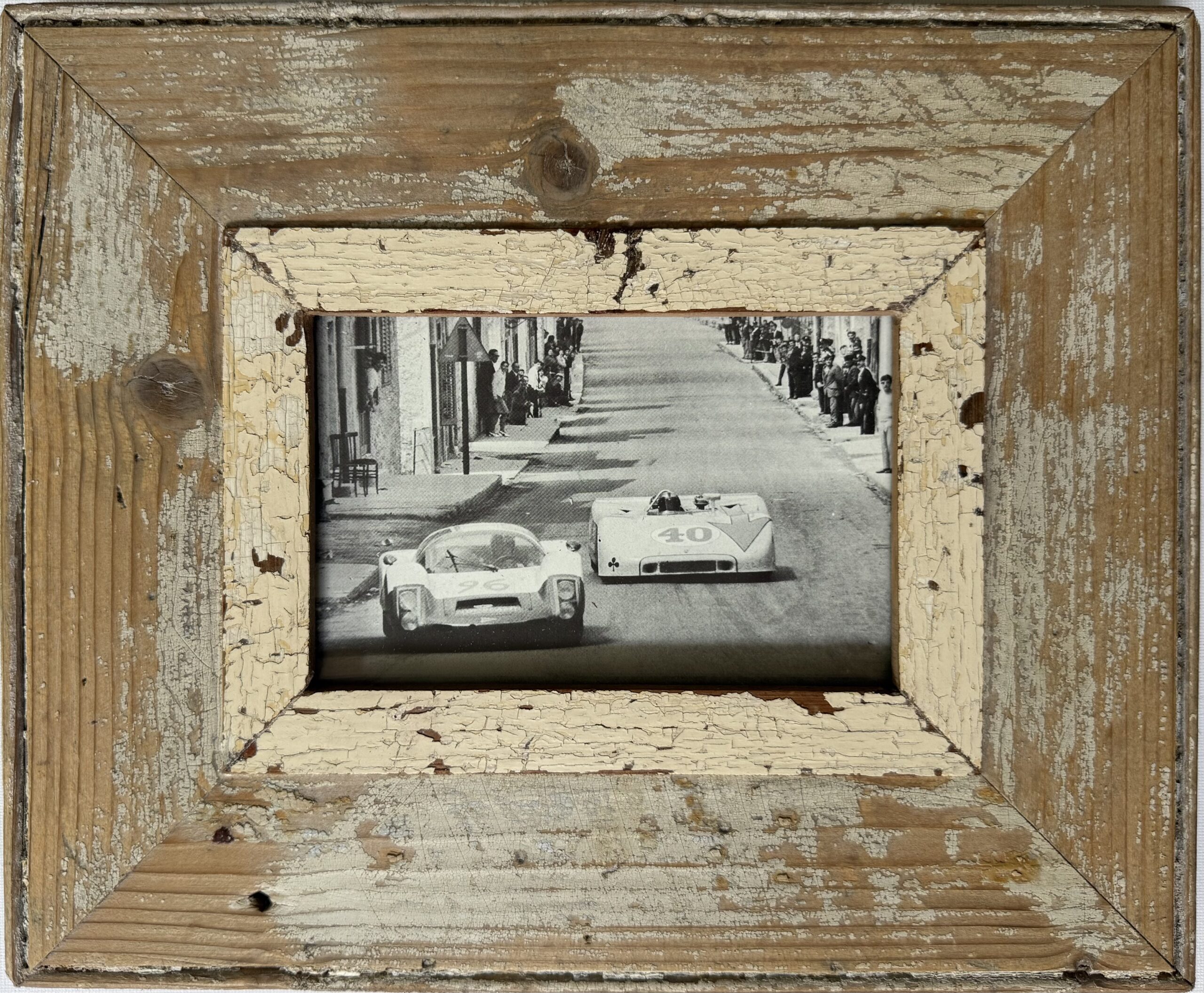 Reclaimed wood frame for picture size A6 Rectangle 1750