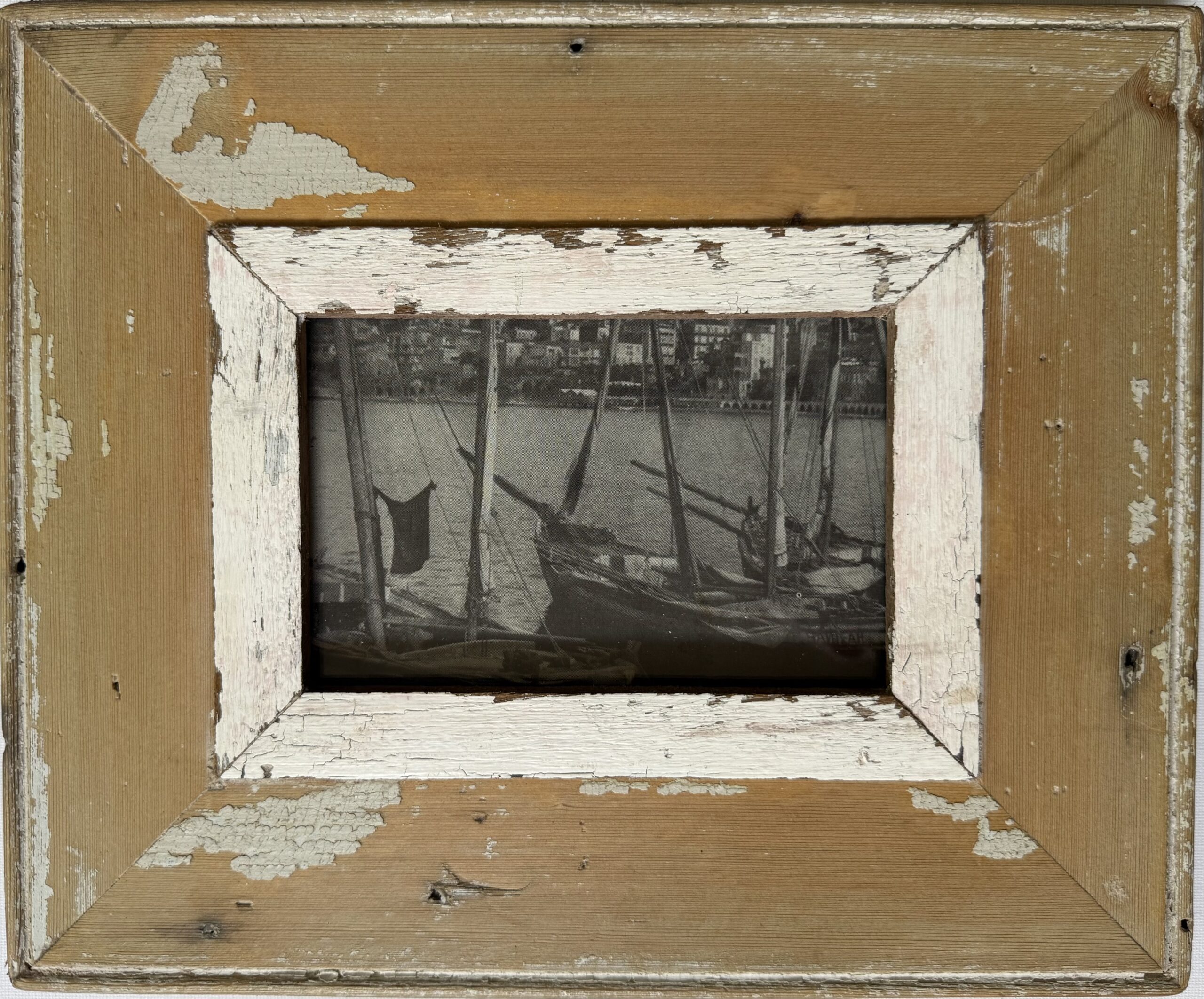 Reclaimed wood frame for picture size A6 Rectangle 1751