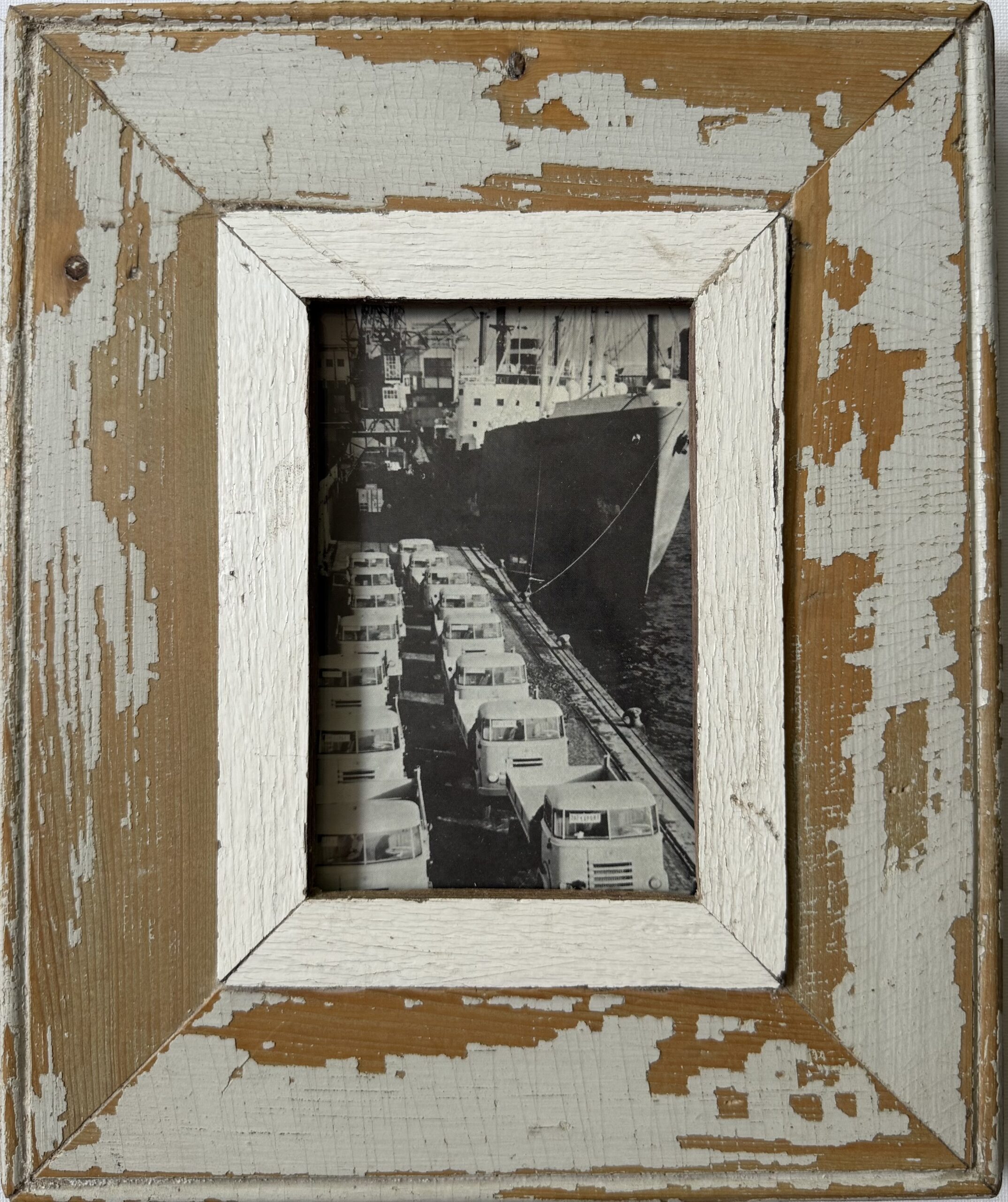 Reclaimed wood frame for picture size A6 Rectangle 1754