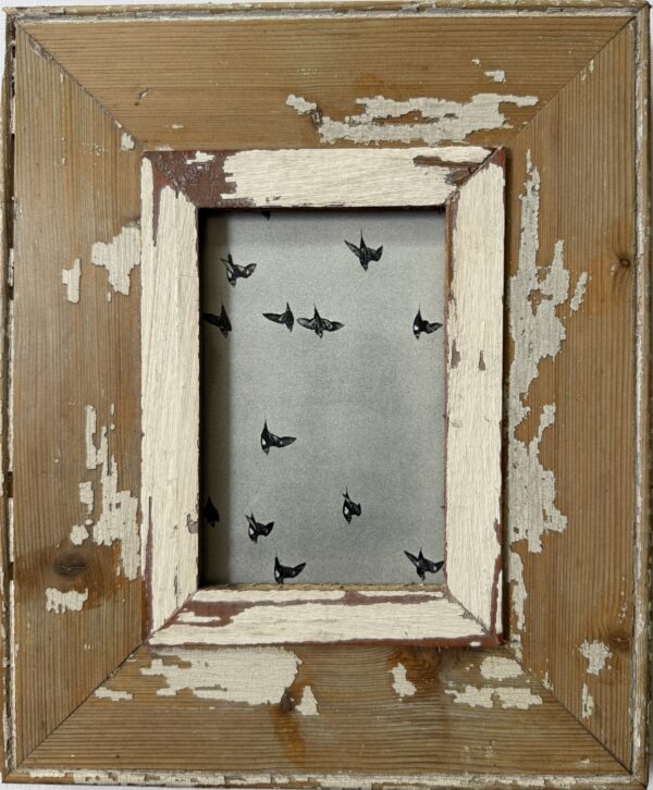 Reclaimed wood frame for picture size A6 Rectangle 1755