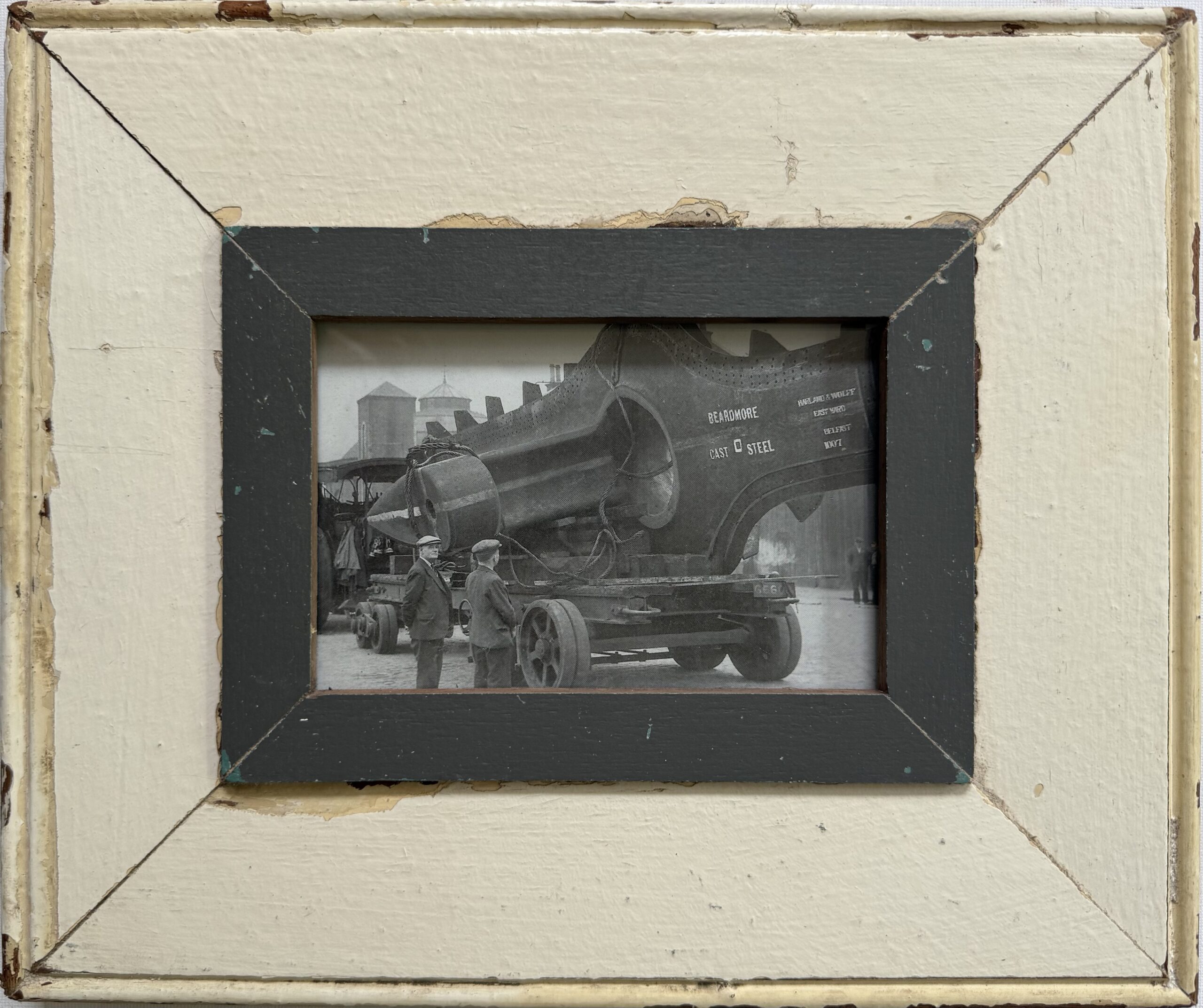 Reclaimed wood frame for picture size A6 Rectangle 1767