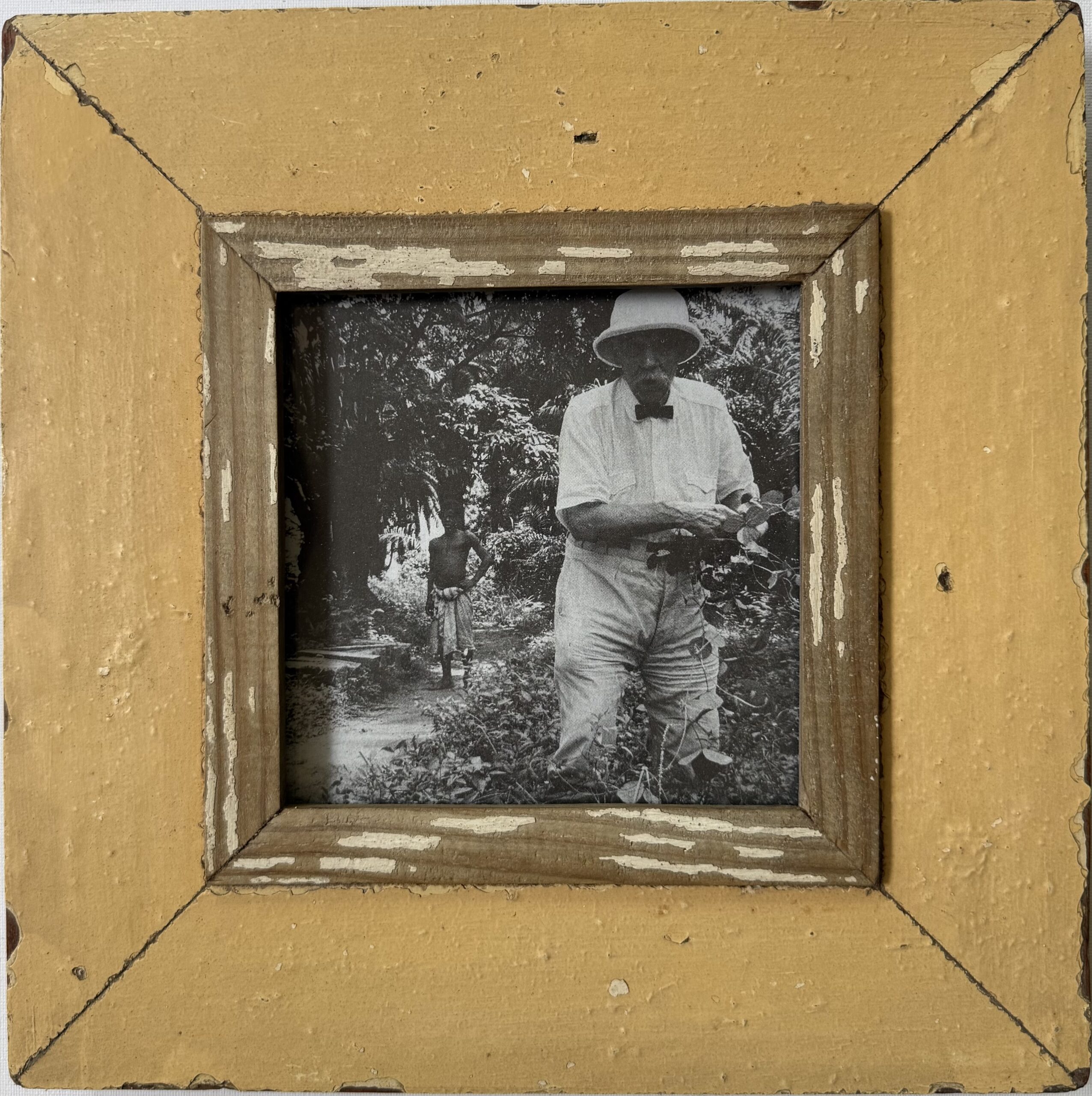 Reclaimed wood frame for picture size A5 Square 1774