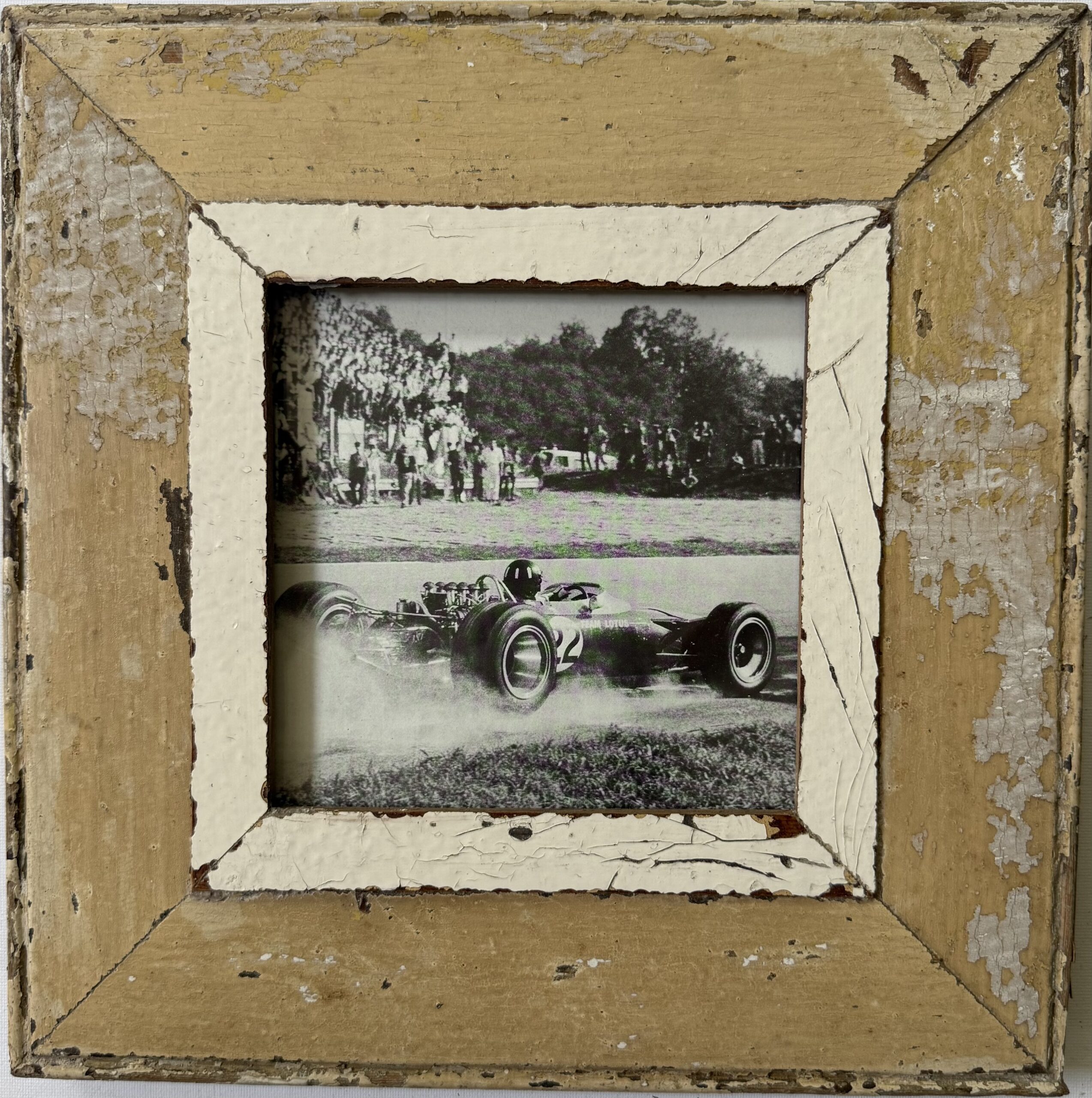 Reclaimed wood frame for picture size A5 Square 1777