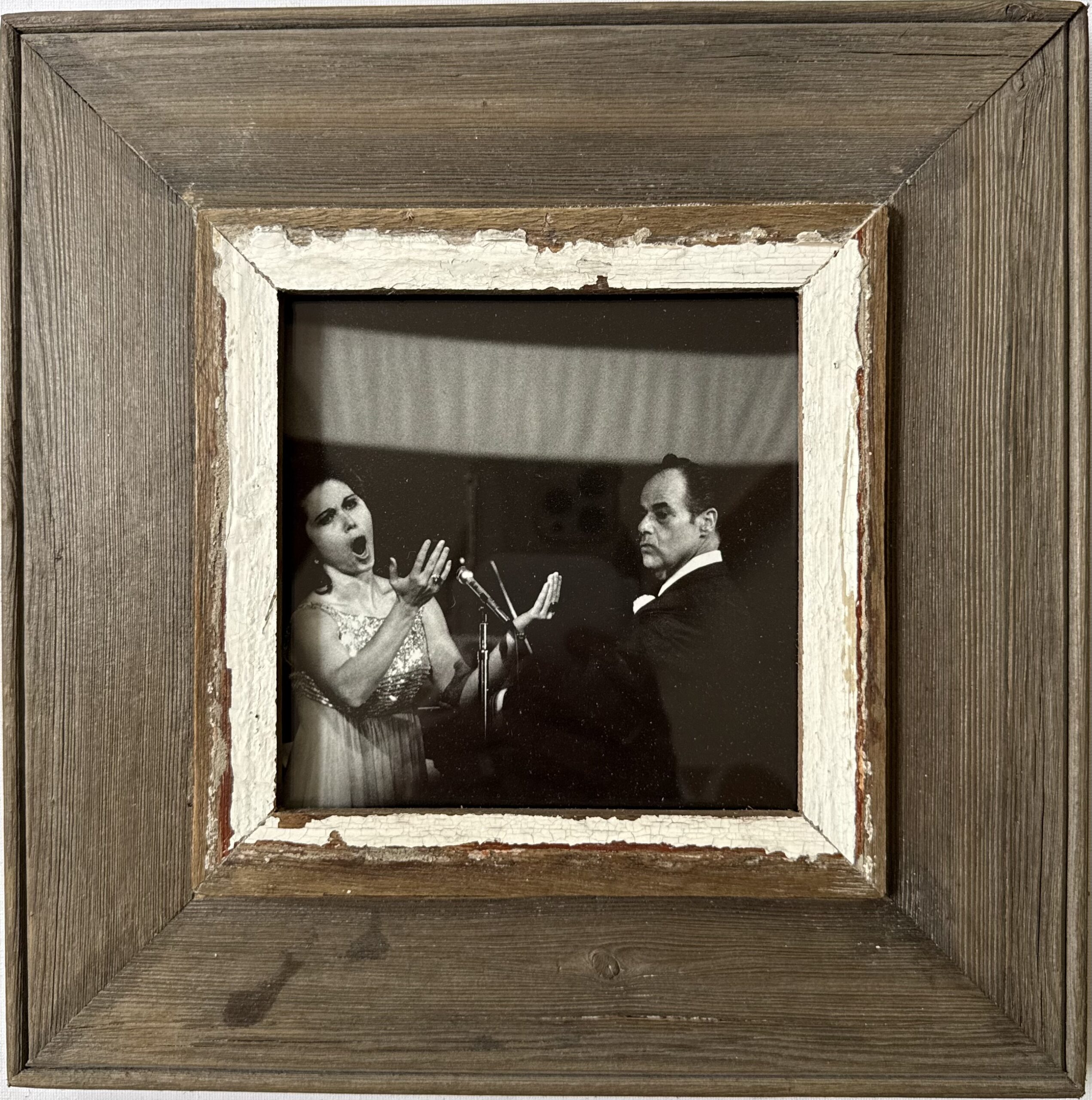 Reclaimed wood frame for picture size A5 Square 1787