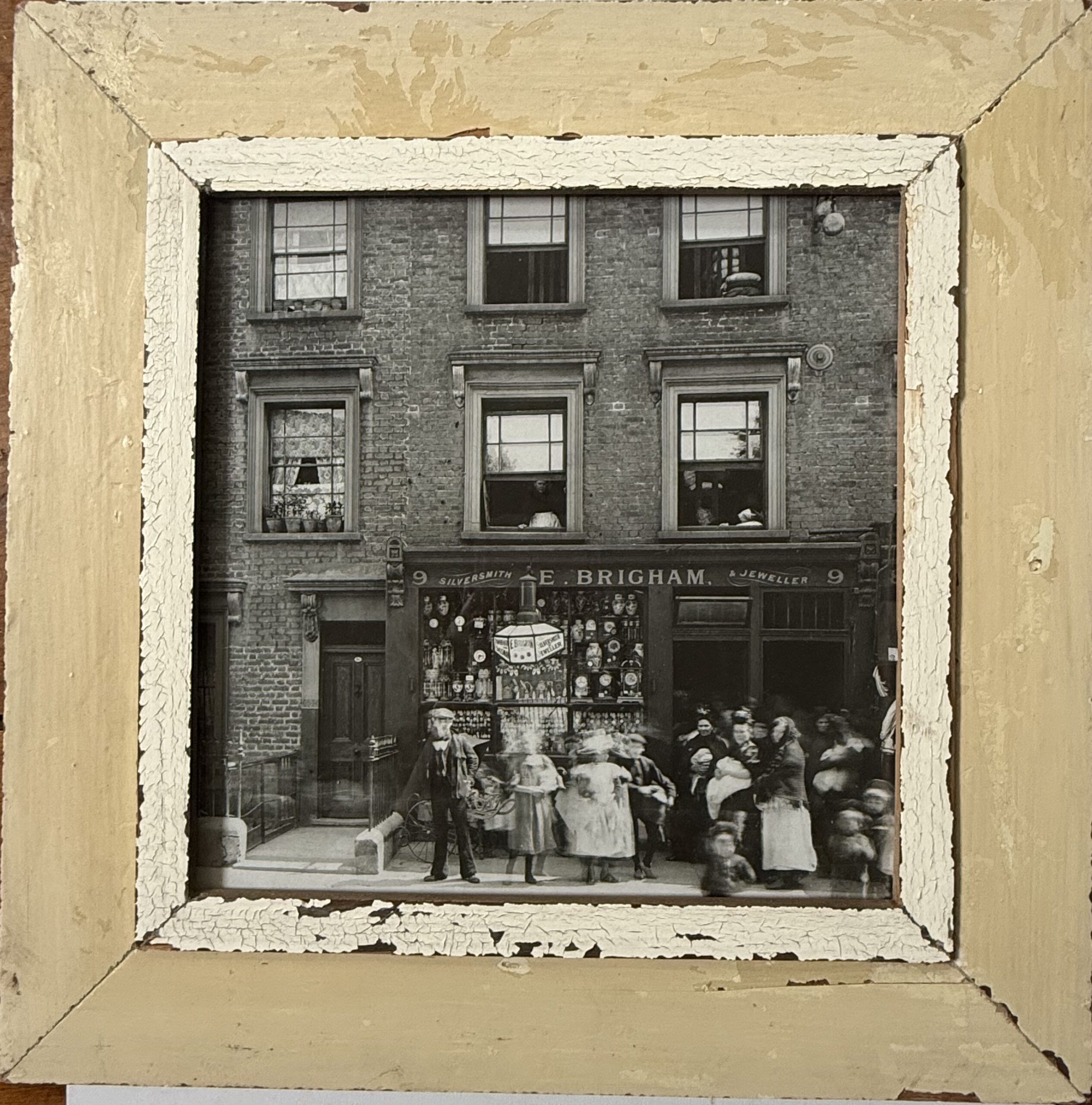 Reclaimed wood frame for picture size A3 Square 1941