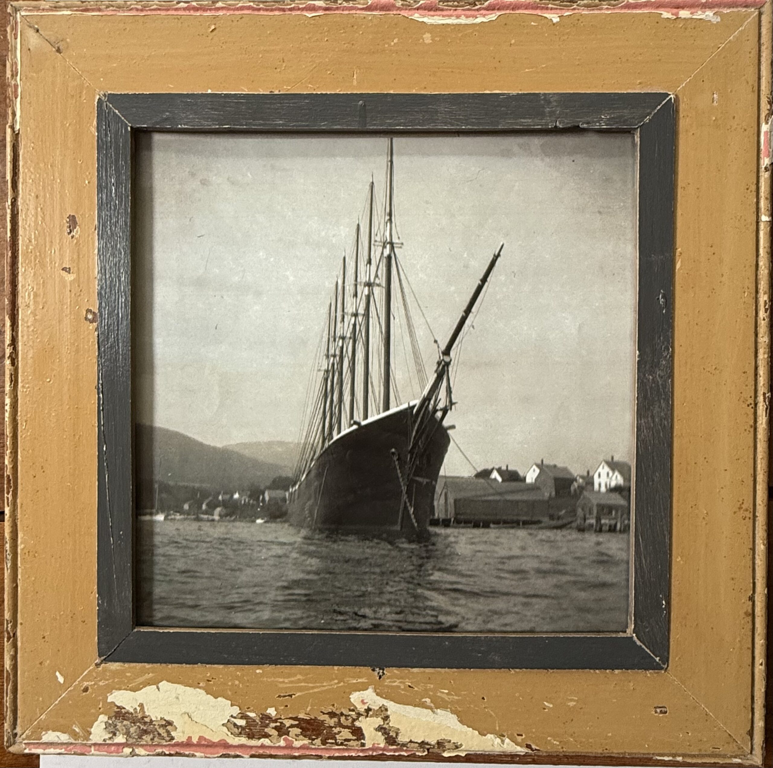 Reclaimed wood frame for picture size A3 Square 1944